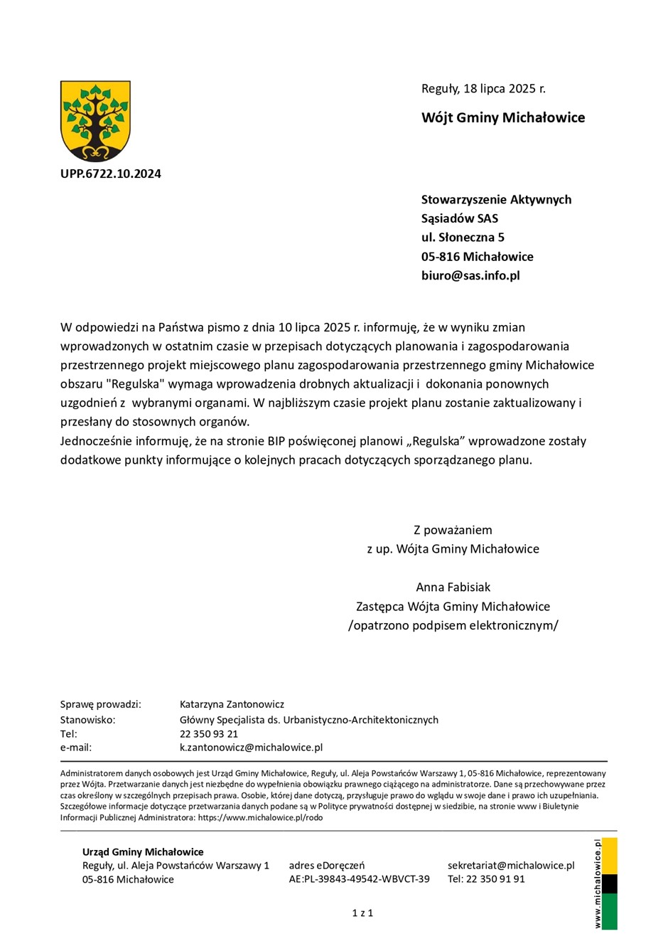 Pytanie do Wójta 1